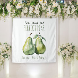 Elegantes Fruit Brunch Perfect Pear Brautparty Wandteppich
