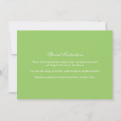 Elegantes Fuchsia Pink Green Floral Brautparty Einladung (Rückseite)