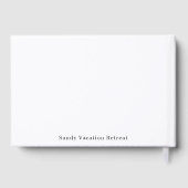 Elegantes Full Foto Vacation Rental Gästebuch (Rückseite)