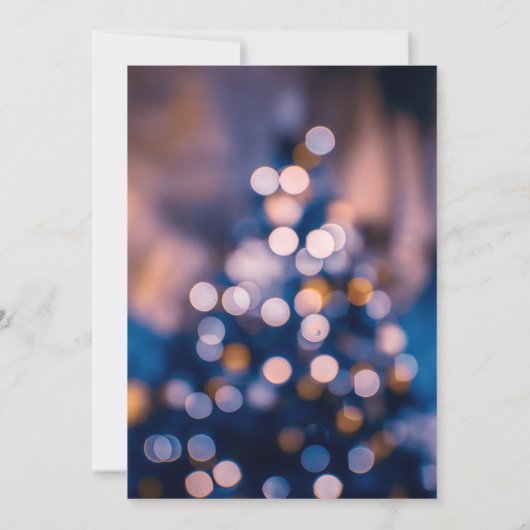 Elegantes Funkellicht blau blauer Hochzeitsinv Einladung (Rückseite)