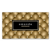 Elegantes funkelnd Glitzer-Monogramm Magnetische Visitenkarte (Vorderseite)