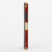 Elegantes funkelndes Gold und Burgunder mit Case-Mate iPhone Hülle (Hinten/Rechts)