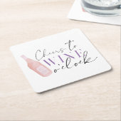 Elegantes Funny Cheers Party Rechteckiger Pappuntersetzer (angewinkelt)