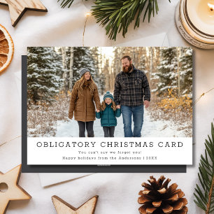 Elegantes Funny Family Foto Weihnachten obligatori