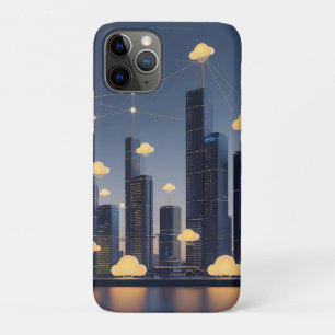 Elegantes futuristisches Smart City Wireframe - Gl Case-Mate iPhone Hülle