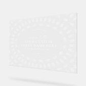 Elegantes Gala Business Transparentes Akryllisches Acrylschild (Winkel)