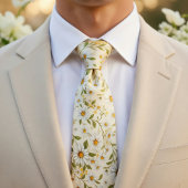 Elegantes Gänseblümchen-Blumenmuster Krawatte