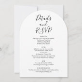 Elegantes Ganzes in einer grünen Blumenstrasse Einladung (Rückseite)