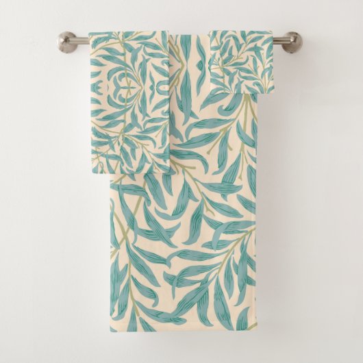 Elegantes Garden-Blätter Badhandtuch Set (Insitu)