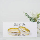 Elegantes Garden Floral Chic Sassy Hochzeitsprogra Programm (Stehend Vorderseite)