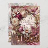 Elegantes Garden Party Duschbrause - Design Einladung (Vorne/Hinten)