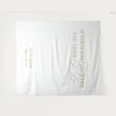 Elegantes Garden Tea Brautparty Backdrops Banner Wandteppich (Vorderseite (Horizontal))