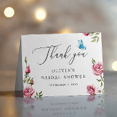 Elegantes Garden Tea Brautparty | Delikatessenflor Dankeskarte