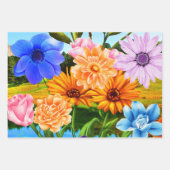 Elegantes Gartengeschenk für die Wildblume Geschenkpapier Set (Vorderseite 3)
