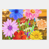 Elegantes Gartengeschenk für die Wildblume Geschenkpapier Set (Vorderseite)