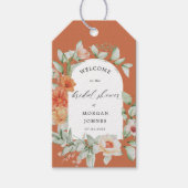 elegantes Gartengeschenk Party Blumengeschenk Brau Geschenkanhänger (Vorderseite)