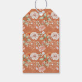 elegantes Gartengeschenk Party Blumengeschenk Brau Geschenkanhänger (Rückseite)