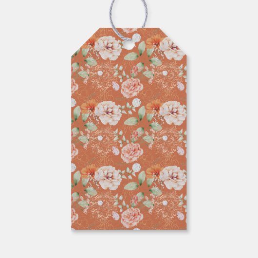 elegantes Gartengeschenk Party Blumengeschenk Brau Geschenkanhänger (Rückseite)