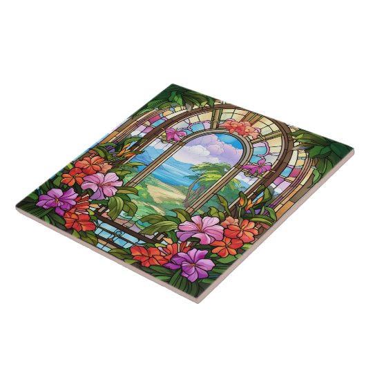 elegantes Gartenglas-Imitat Fliese (Seite)