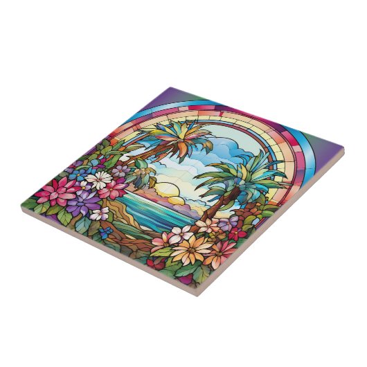 elegantes Gartenglas-Imitat Fliese (Seite)