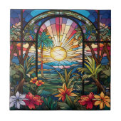 elegantes Gartenglas-Imitat Fliese (Vorderseite)