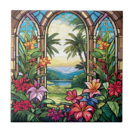 elegantes Gartenglas-Imitat Fliese