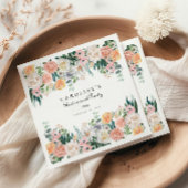 Elegantes Gartengrün Party zur Ruhestätte Serviette