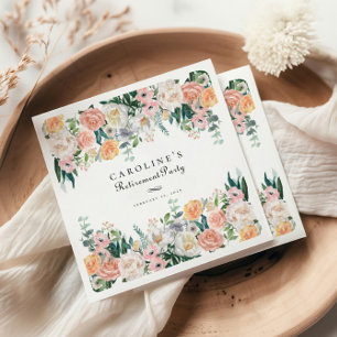Elegantes Gartengrün Party zur Ruhestätte Serviette