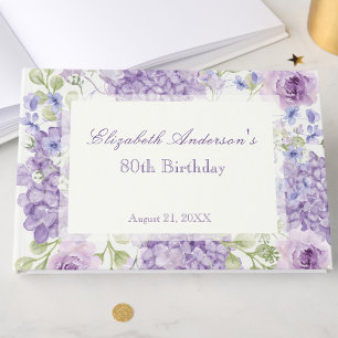 Elegantes Gäste- und Gästebuch zum 80. Geburtstag 