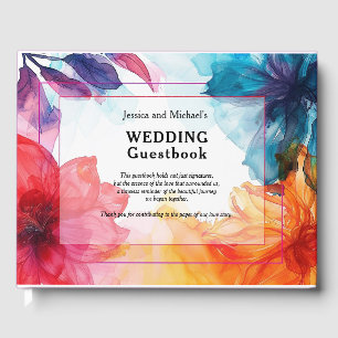 😍 Elegantes Gästebuch Anemone Dreamscape Hochzeit