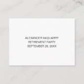 Elegantes Gästebuch für die Buchung Hinweiskarte (Rückseite)