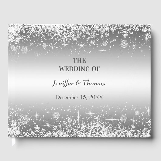 Elegantes Gästebuch für Hochzeiten (Vorderseite)