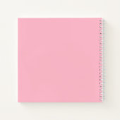 Elegantes Gästebuch Kinderdusche Rosa Blume Notizblock (Rückseite)