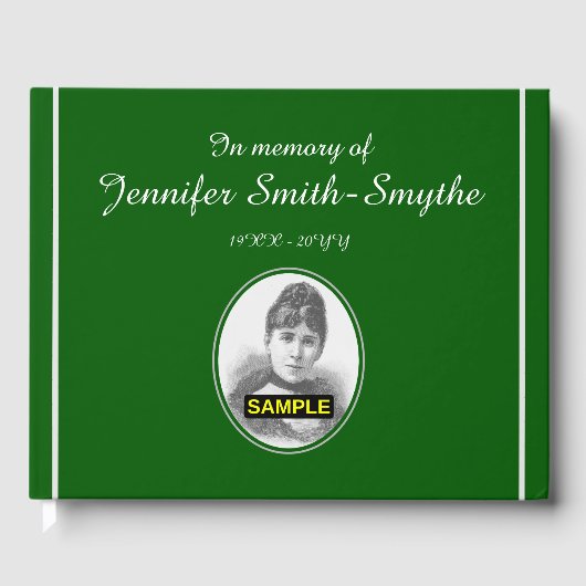 Elegantes Gästebuch und maßgeschneiderte Erinnerun (Vorderseite)