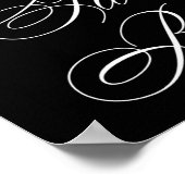 Elegantes Gästebuch White Calligraphy | Chic Sign (Ecke)