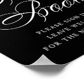 Elegantes Gästebuch White Calligraphy | Hochzeit (Ecke)