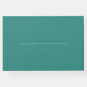 Elegantes Gästebuch zum Hochzeitstag (Rückseite)