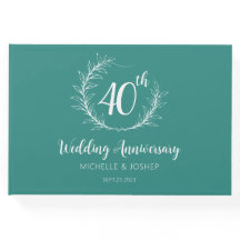 Elegantes Gästebuch zum Hochzeitstag