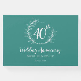 Elegantes Gästebuch zum Hochzeitstag