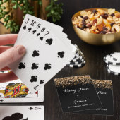 Elegantes Gastgeschenk Hochzeits-fallende Spielkarten (In Situ)