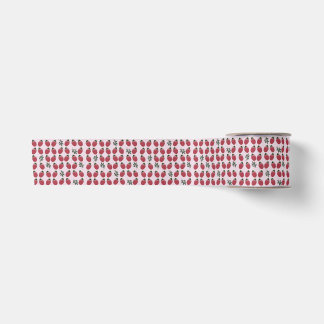 Elegantes Gastgeschenk Wasserfarbe Erdbeere Satinband