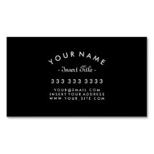 Elegantes gebogenes Text-berufliches Schwarzweiss