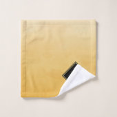 Elegantes gebürstetes Gelb mit einfachem Badhandtuch Set (Waschlappen)