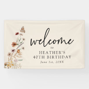 Elegantes Geburtstagsbanner Banner