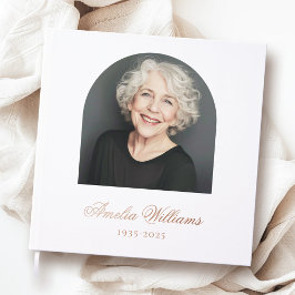 Elegantes Gedenkdenkmal-Foto Gästebuch