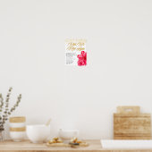 Elegantes Gedicht zur Gedenkfeier Poster (Küche)