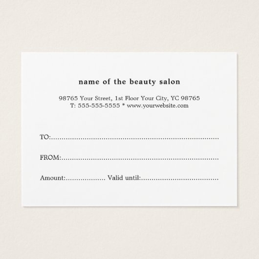 Elegantes gedrucktes Kraft-Gold-Herz-Geschenkgutsc (Rückseite)