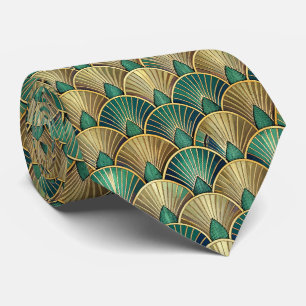 Elegantes gefliestes Art Deco-Muster Krawatte