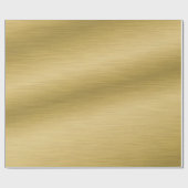 Elegantes, gegossenes Gold Look Artwork Geschenkpapier (Flach)