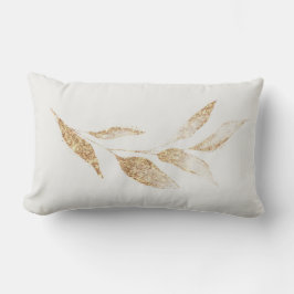 Elegantes, gegossenes Goldleaf Botanisches Kissen